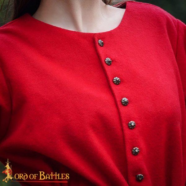 Classic Late Middle Age Antique Brass Fleur Buttons Apparel Accessory