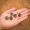 Flower Shaped Antiqued Pure Brass Belts or Clothing Adornments