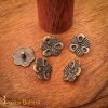 Flower Shaped Antiqued Pure Brass Belts or Clothing Adornments