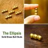 The Ellipses Pure Solid Brass Leather Mounts Set of 5 Functional Accessory