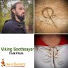 Viking Soothsayer's Brass Fibula Cloak Brooch