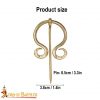 Viking Soothsayer's Brass Fibula Cloak Brooch
