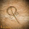 Viking Soothsayer's Brass Fibula Cloak Brooch