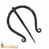 Sturdy Hand Forged Fibula / Cloak Brooch