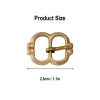 Late Medieval Small Pure Brass Belt Buckle Functional Set of 5
