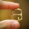 Late Medieval Small Pure Brass Belt Buckle Functional Set of 5
