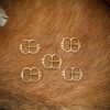 Late Medieval Small Pure Brass Belt Buckle Functional Set of 5