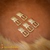 Pure Solid Brass Historic Saxon Buckle Functional Belt Accessory
