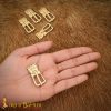 Pure Solid Brass Historic Saxon Buckle Functional Belt Accessory