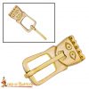 Late Medieval Solid Brass Belt Buckle