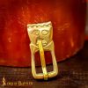 Late Medieval Solid Brass Belt Buckle