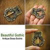 Gothic Belt Buckle Antiqued Brass