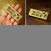 Medieval Lion Pure Solid Brass Belt End Chape Functional Belt Accessory