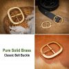 Medieval Oval Pure Brass Buckle Large