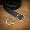 Medieval Oval Pure Brass Buckle Large