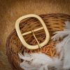 Medieval Oval Pure Brass Buckle Large