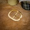 Medieval Oval Pure Brass Buckle Large