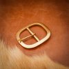 Medieval Oval Pure Brass Buckle Large