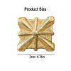 Medieval Pure Solid Brass Leather Mounts Functional Set of 5