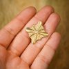 Medieval Pure Solid Brass Leather Mounts Functional Set of 5