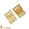 Ornate Viking Pure Solid Brass Belt End Chape