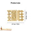 Ornate Viking Pure Solid Brass Belt End Chape
