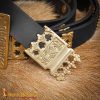 Ornate Viking Pure Solid Brass Belt End Chape