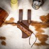 Medieval Leather Sword Frog with Adjustable Holder
