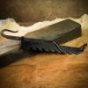 Medieval Hand Forged Iron Kettle Saw Functional Camp Gear