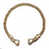 Viking Fenrir Wolf Torc Pure Solid Brass Neck Ring