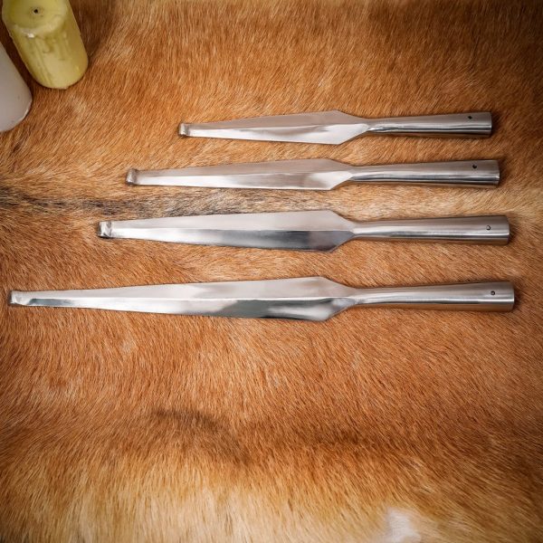 Medieval Blunt Spear Head Forged from Carbon Steel