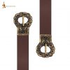 Gothic Belt Buckle Antiqued Brass