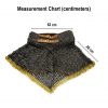 Flat Ring Chainmail Gorget / Standard, Riveted and Alternating, ID 9 mm, Natural