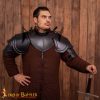 Fantasy Black Pauldrons with Blade Breakers