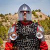 14th Century Pauldrons Fully Functional Steel Shoulder Armor with Besagues