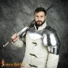 Medieval Knightly Large Avenger Pauldrons 18 gauge