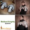 Medieval Fantasy Steel Pauldrons / Spauldrons