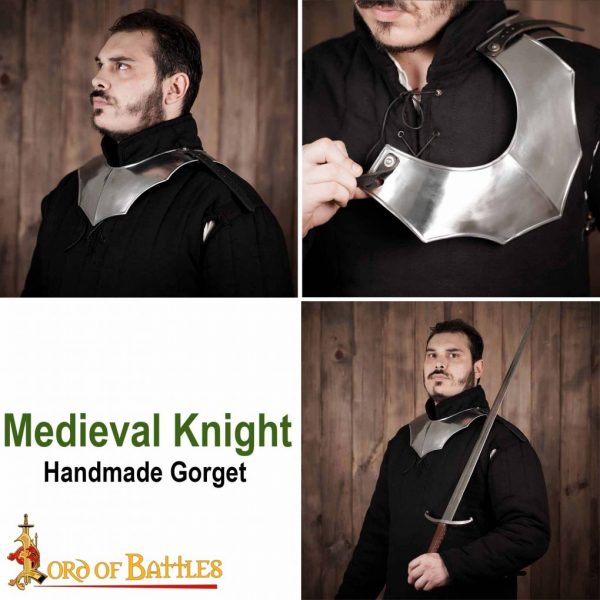 Medieval Knightly Avenger Steel Gorget