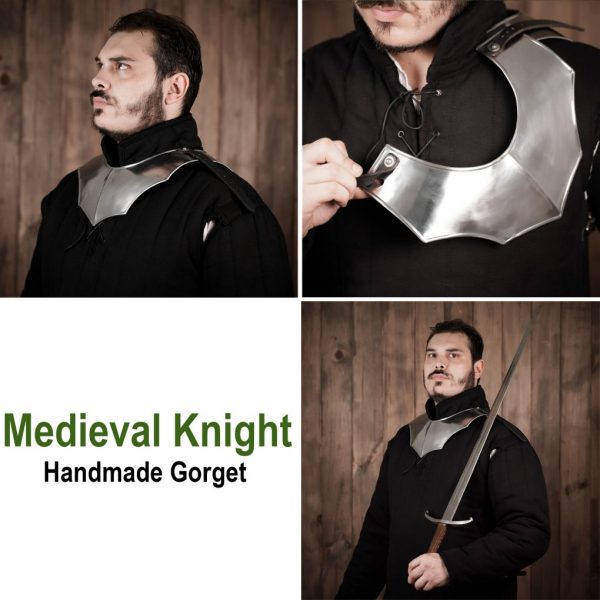 Medieval Knightly Avenger Steel Gorget