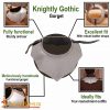 Gothic Knight Gorget with fluting and roped design edges