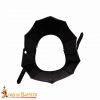 Gothic Knight Gorget with fluting and roped design edges