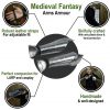 Medieval fantasy Bracers with Elbow and Hand Protection