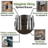 Valsgärde Viking Splinted Bracers Functional Historical Arms Armor