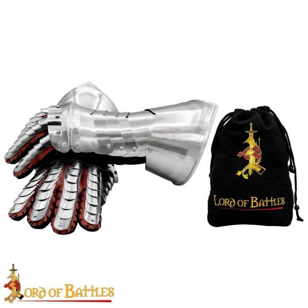 16th-17th century cuirassier Gauntlets 16 gauge