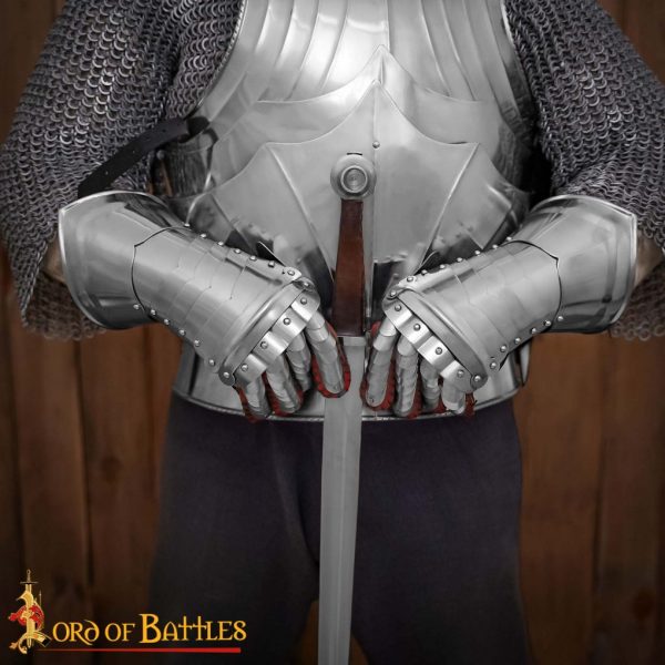 16th-17th century cuirassier Gauntlets 16 gauge