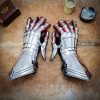 Medieval Fantasy Knightly Gauntlets 16 gauge