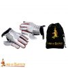 Medieval Fantasy Knight Gauntlets with Suede Leather Gloves