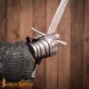 Medieval Fantasy Knight Gauntlets with Suede Leather Gloves