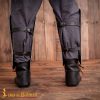 Medieval fantasy Plain Greaves LARP Armor