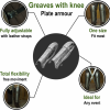 Medieval fantasy Greaves with included Knee Cops Poleyns 18 gauge